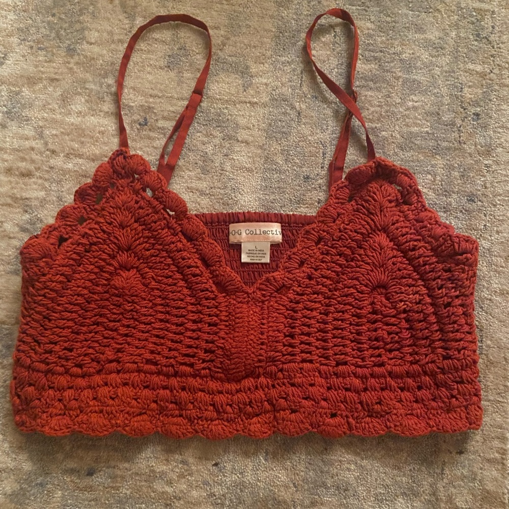 Worn once adjustable crop top